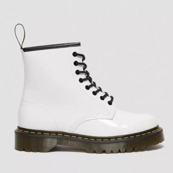 {Dr. Martens} 1460 BEX PATENT LEATHER LACE UP BOOTS - Picture 13 of 14